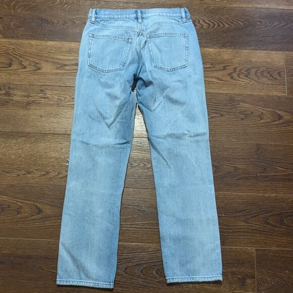 Frame Le Slouch Distressed Button Fly Jeans 26 - Picture 2 of 9